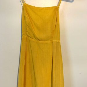 Mini Yellow Spring Dress